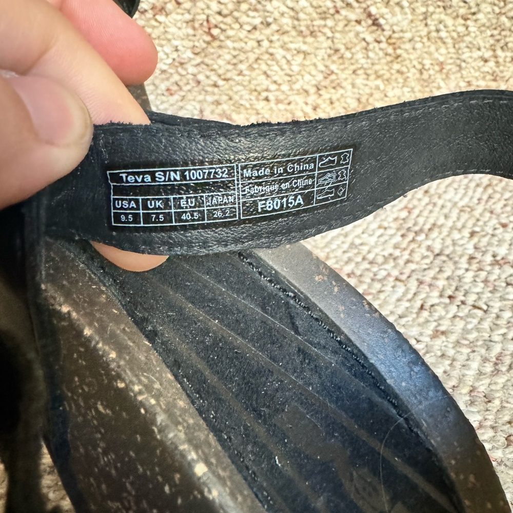 Teva Cabrillo Crossover Leather Wedge Sandals - Picture 7 of 8